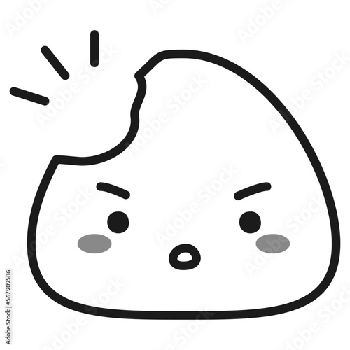 かわいいおにぎりキャラクターのイラスト