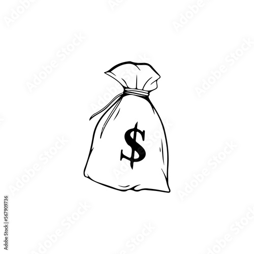 money illustration vector with concept