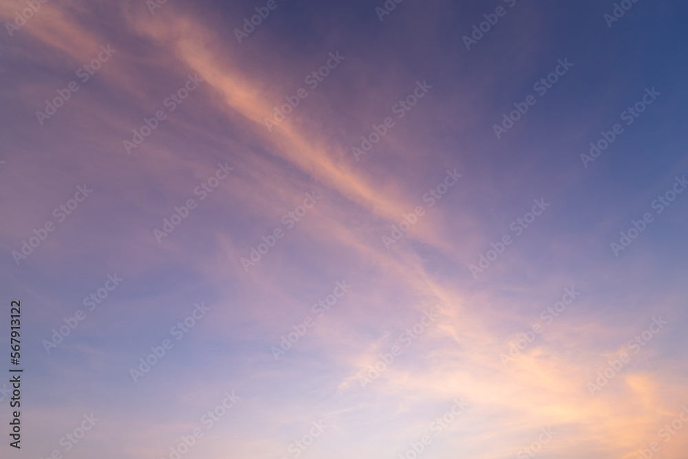 Sunset sky with line cloud for create photo editing in design Sunset sky with line cloud for create photo editing in design