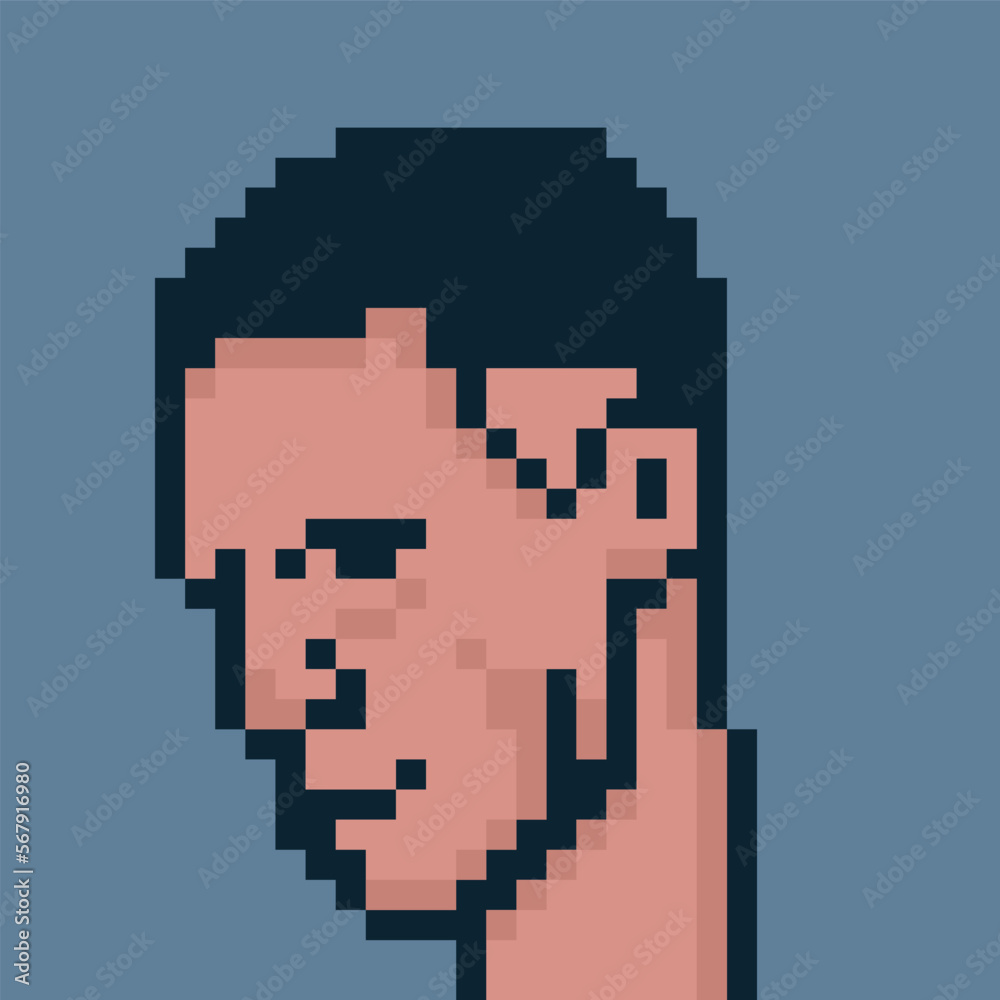 male character in pixel art male character in pixel art