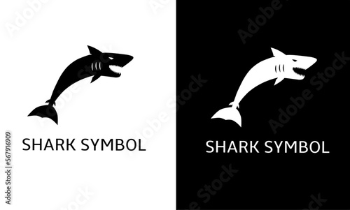 illustration vector graphic of template logo symbol shark