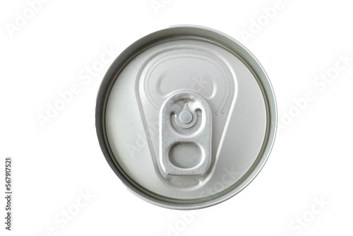view of a  aluminum can lid ,top view, PNG File
