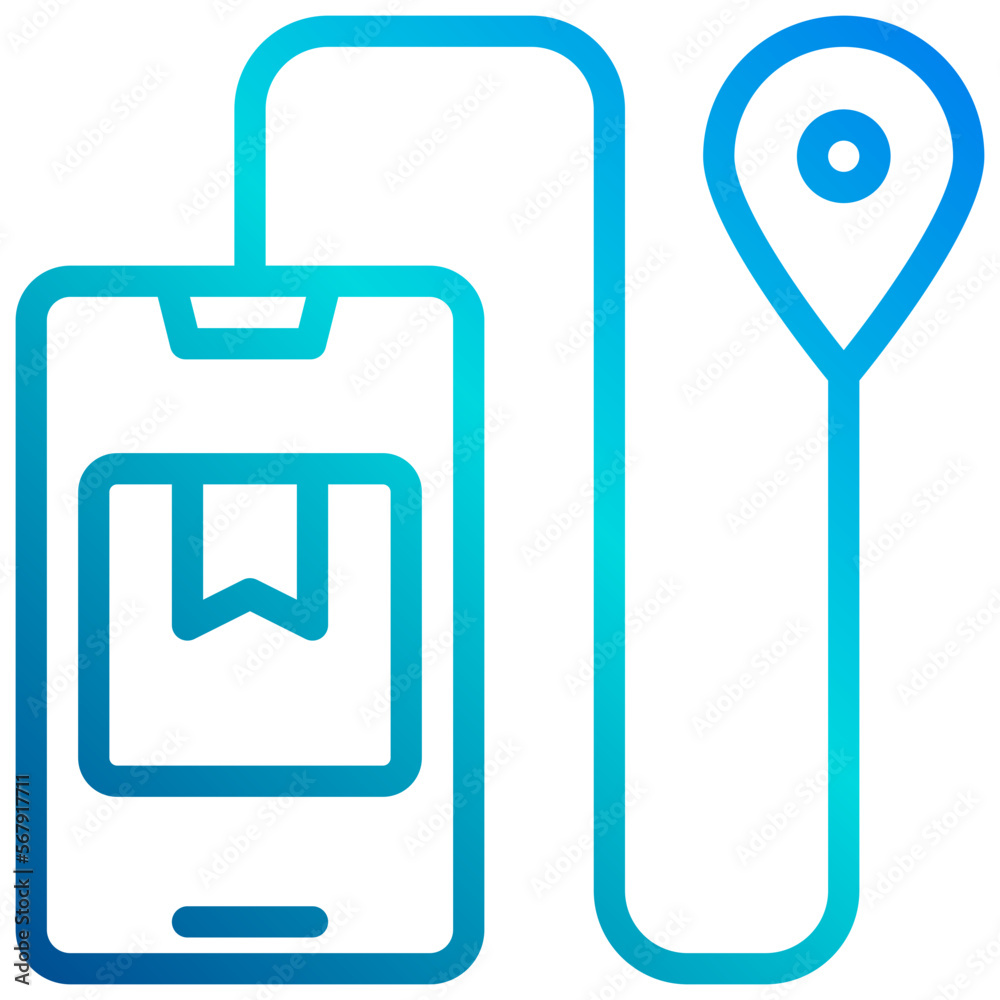 Fototapeta premium Location_1 line icon