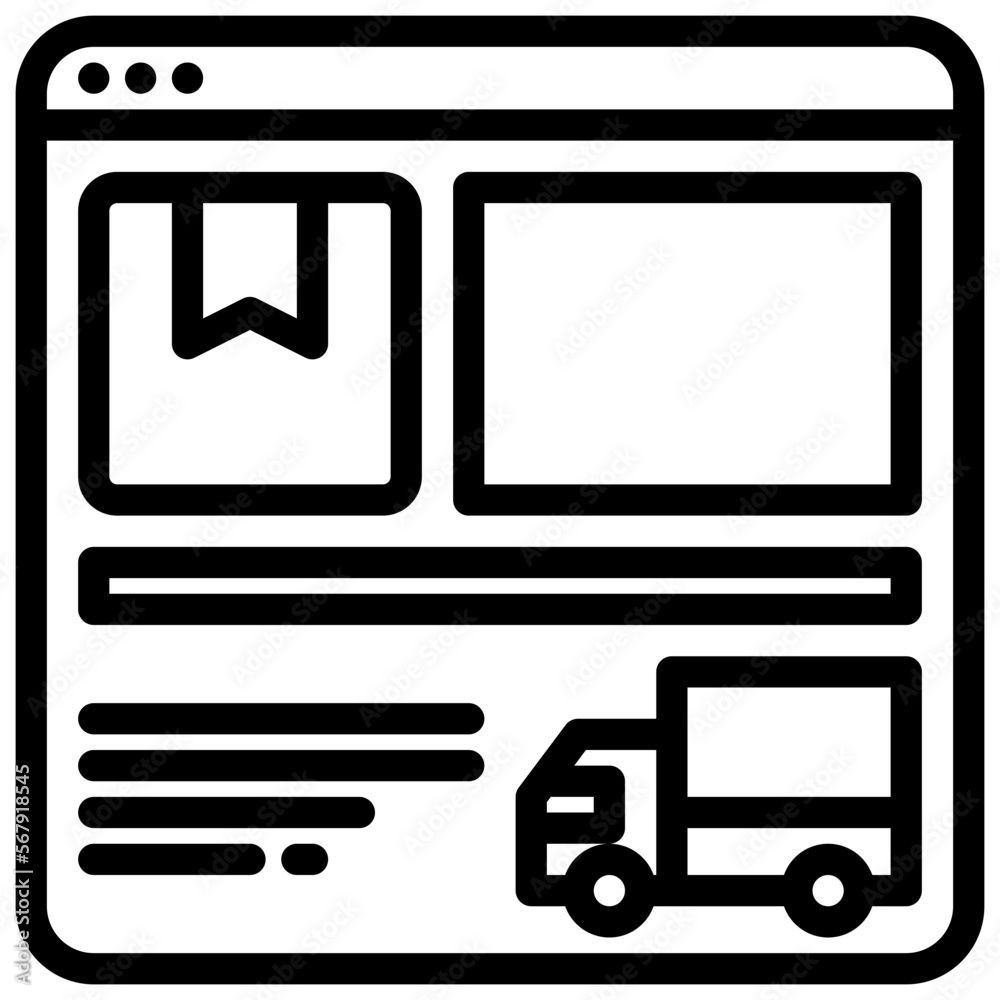 Website line icon
