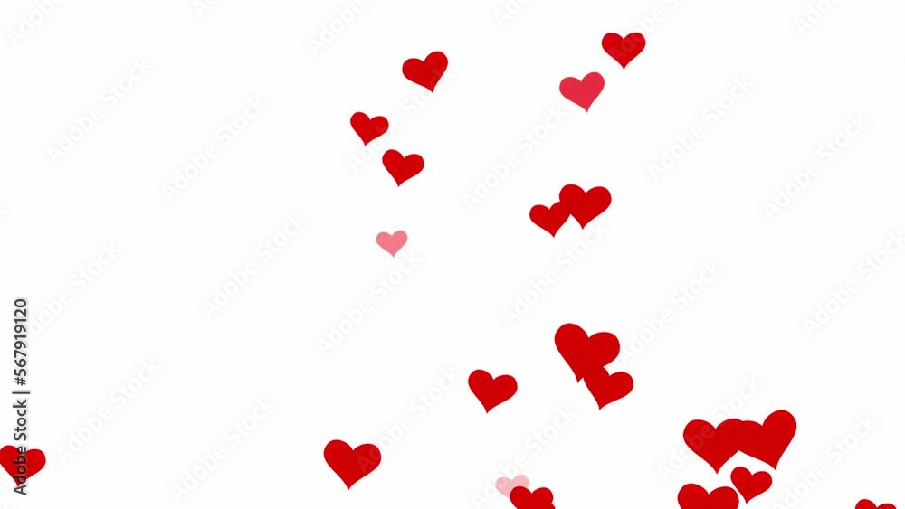 4K Social media Live style animated heart on white screen. 60 FPS