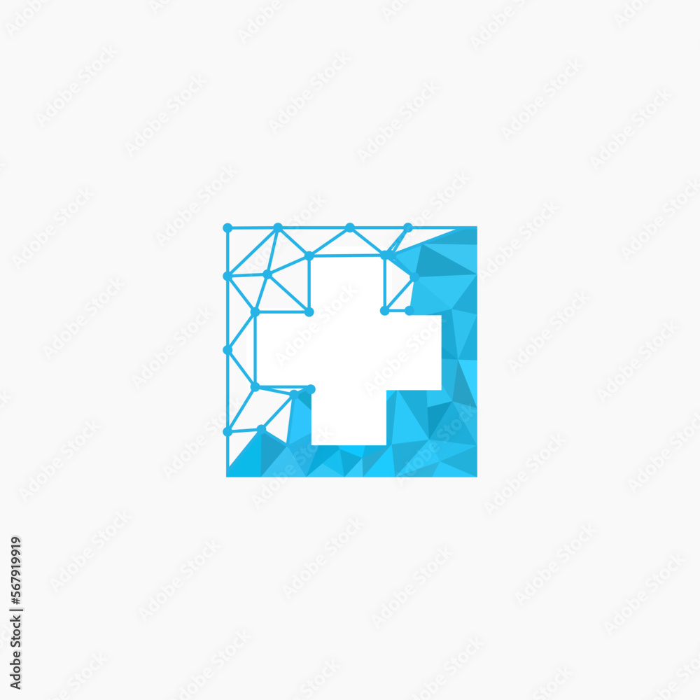Obraz premium Medical data abstract logo
