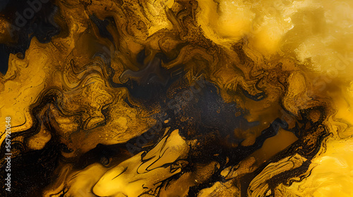 液体のような金色　暗い背景　流れるような　ペイント　壁紙　イメージ　ペンキ
Liquid-like gold, dark background, flowing paint, wallpaper, image, paint