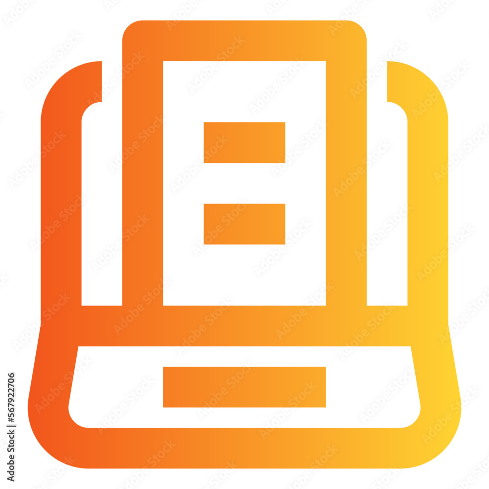 Computer gradient icon Computer gradient icon