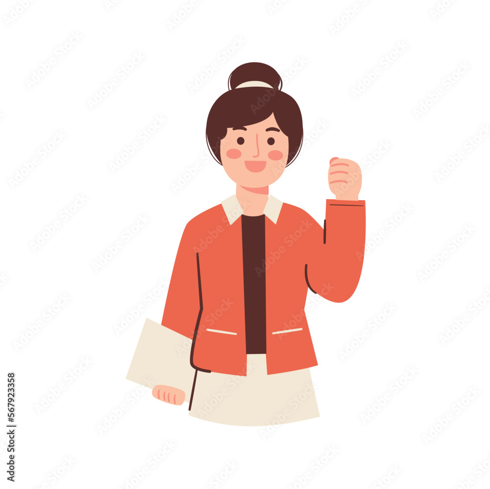 Woman illustration. Female character Woman illustration. Female character