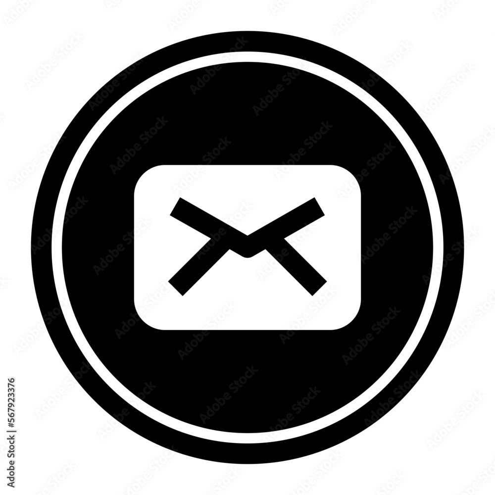 Email Circular line icon Email Circular line icon