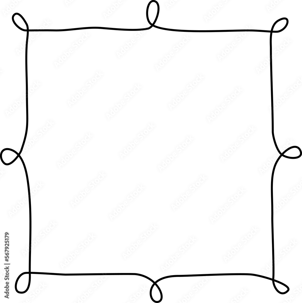 Obraz premium Hand drawn square frames
