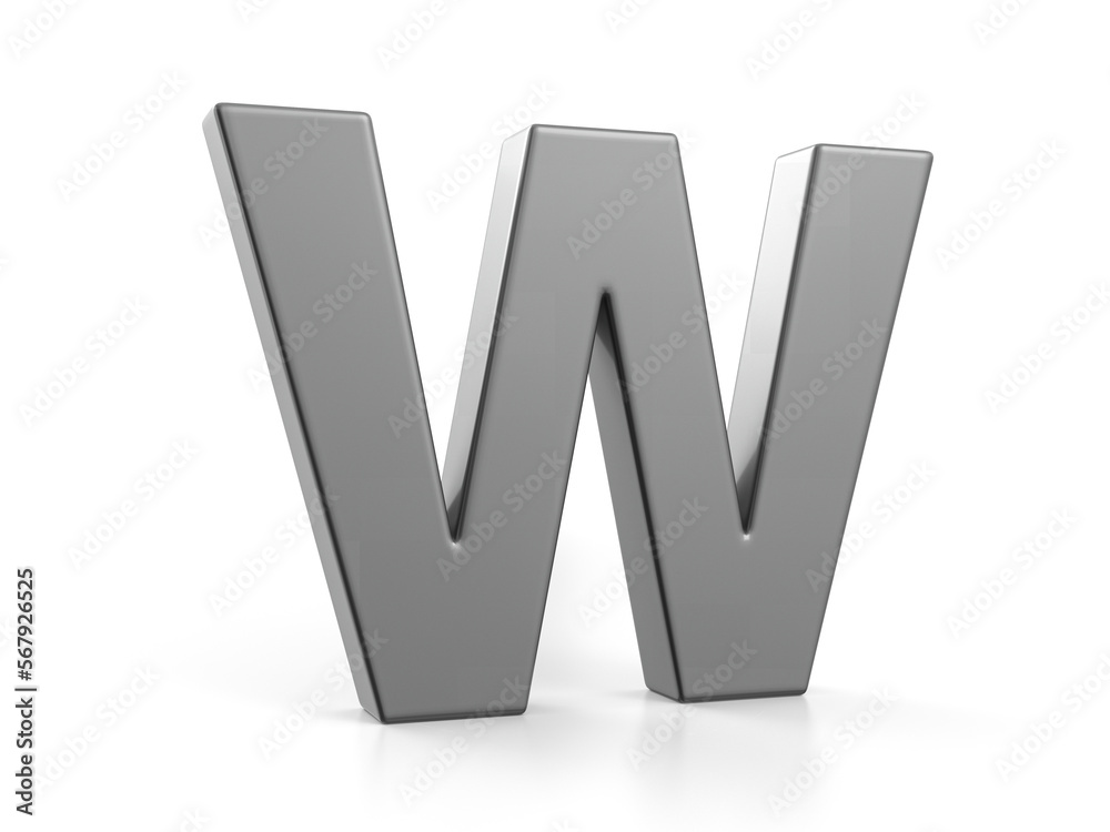 Car paint letter W Car paint letter W