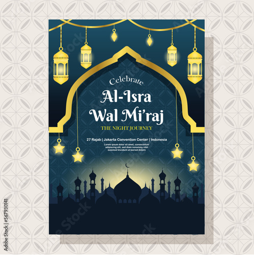 Isra Miraj Poster Template