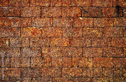 valcanoe stone brick wall background 