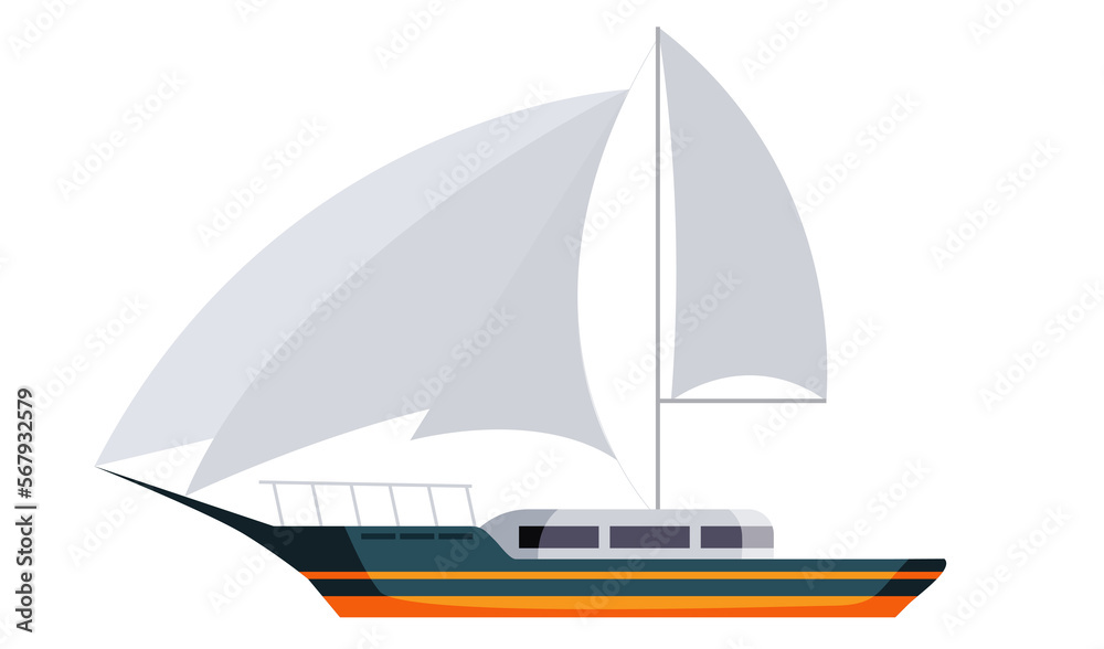 sea ships isolated in flat style sea ships isolated in flat style