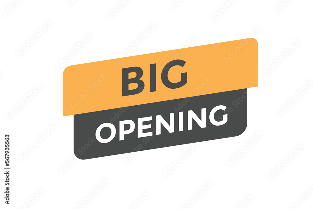 Big opening button web banner templates. Vector Illustration Big opening button web banner templates. Vector Illustration
