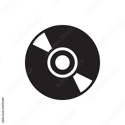 CD icon, vector illustration. Flat design style. vector CD icon illustration isolated on white, CD icon Eps10. CD icons graphic design vector symbols.