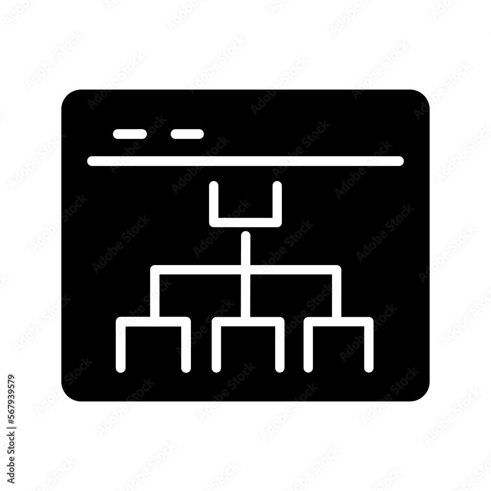 solid black SEO website sitemap vector icon illustration solid black SEO website sitemap vector icon illustration