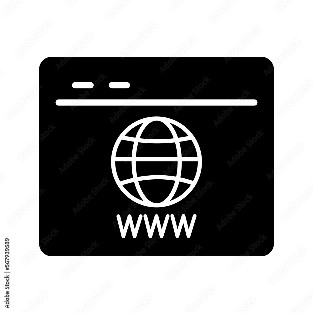 Solid black SEO web browser vector icon illustration Solid black SEO web browser vector icon illustration
