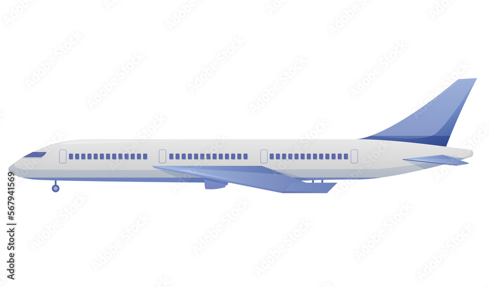 Airplane aircraft vehicle isolated illustration Airplane aircraft vehicle isolated illustration