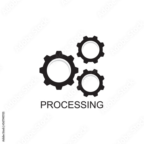 processing icon , marketing icon vector