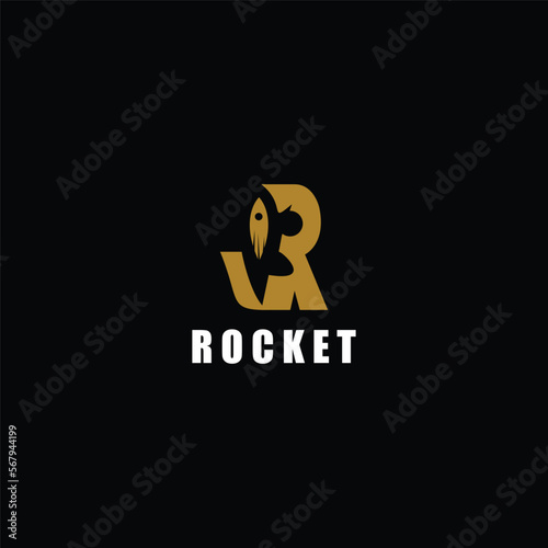 Rocket logo design icon template