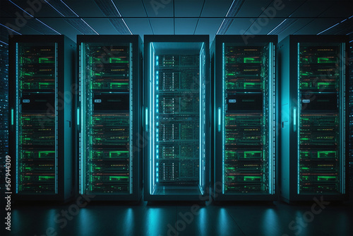 A Look into the World of Data Centers (AI Generated)
