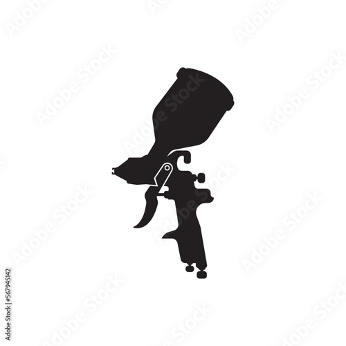 spray gun, icon logo vector illustration design