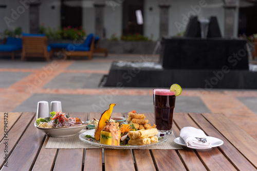 Ceviche, typical dish of Peru photo