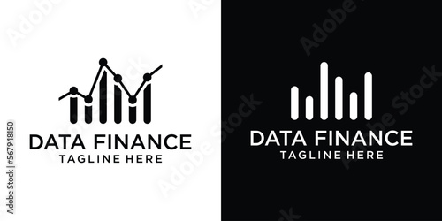 logo design financial bar marketing template