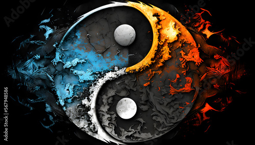 yin yang wallpaper abstract