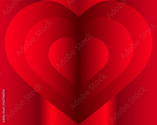 red heart background
