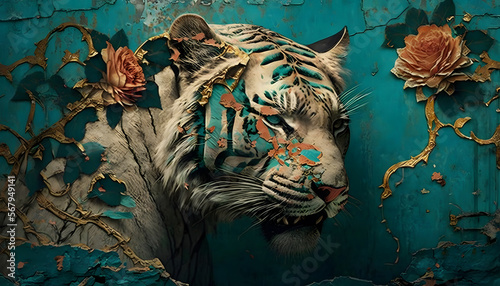 tiger on the wall © Demencial Studies
