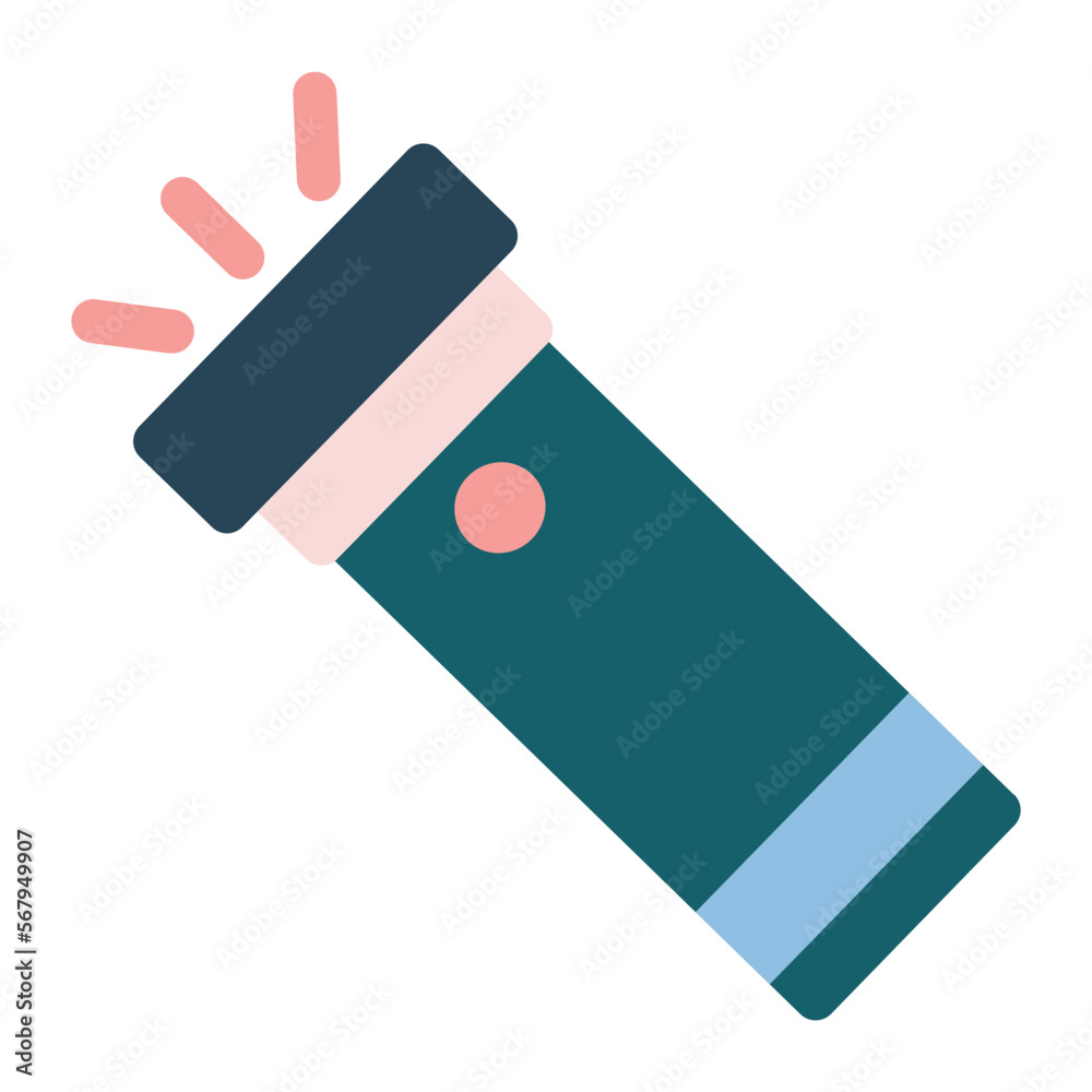 Flashlight Flat Icon Flashlight Flat Icon