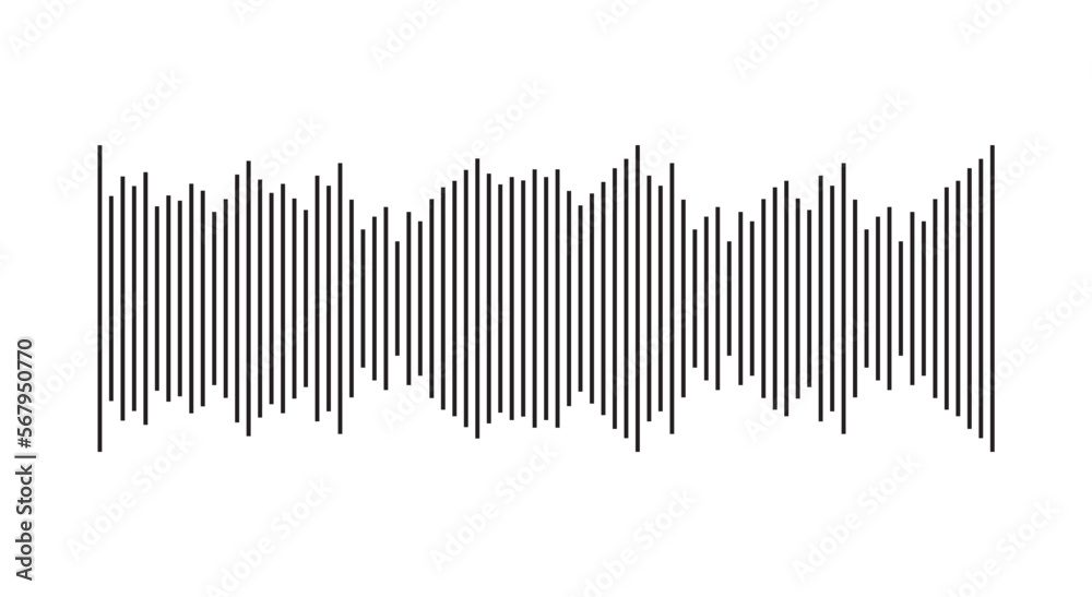 Radio waves on white background. Sound wave design Radio waves on white background. Sound wave design