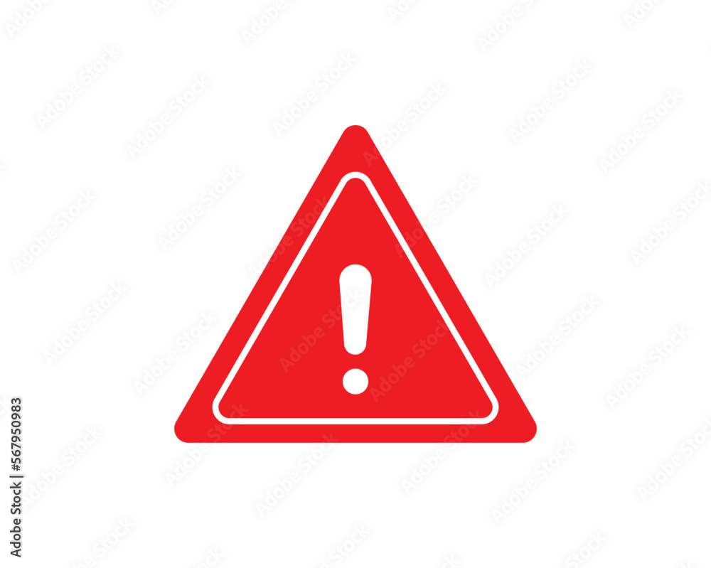 Warning sign icon design. Warning attention sign Warning sign icon design. Warning attention sign