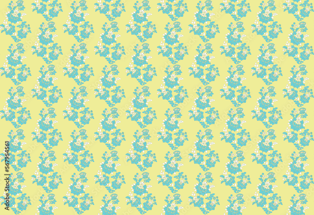 Seamless patterns for Rotary Textile Prints