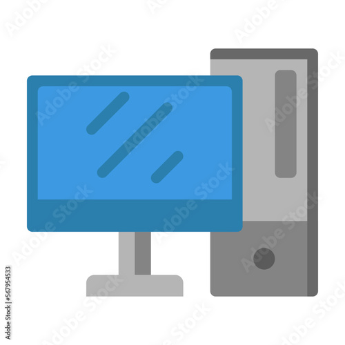 Desktop flat icon