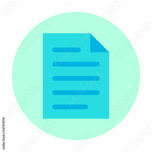 document flat icon