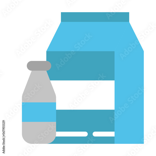 milk flat icon