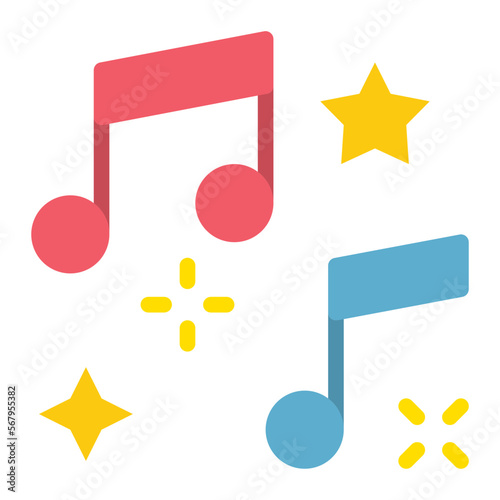 music flat icon