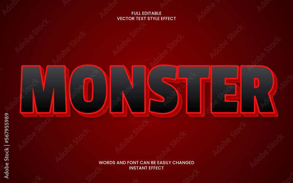 monster text effect monster text effect