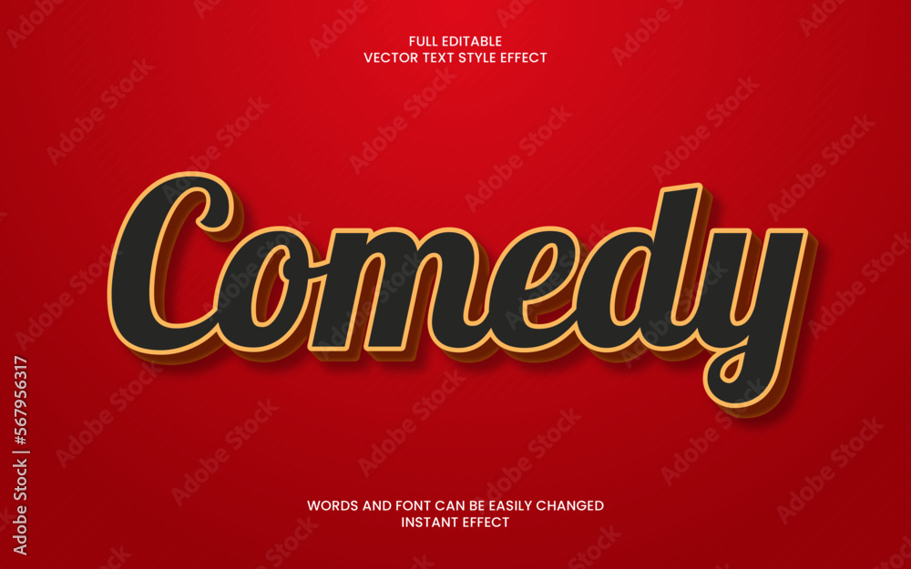 comedy text effect