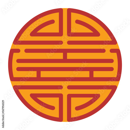 Foto Symbol Chinese flat icon