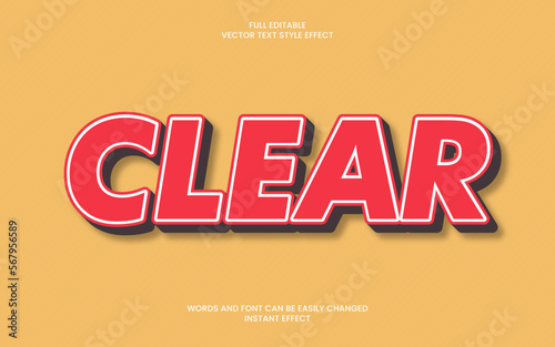 clear text effect