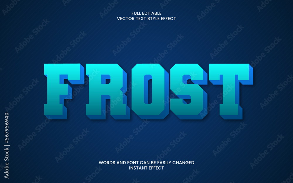 frost text effect 