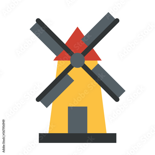windmill flat icon
