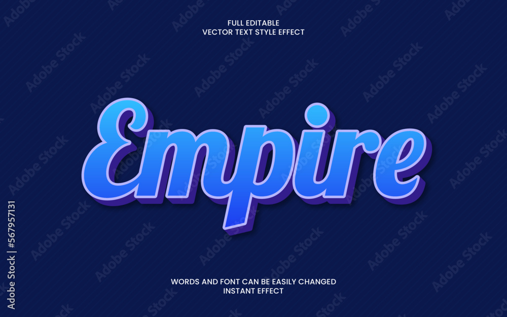 empire text effect 