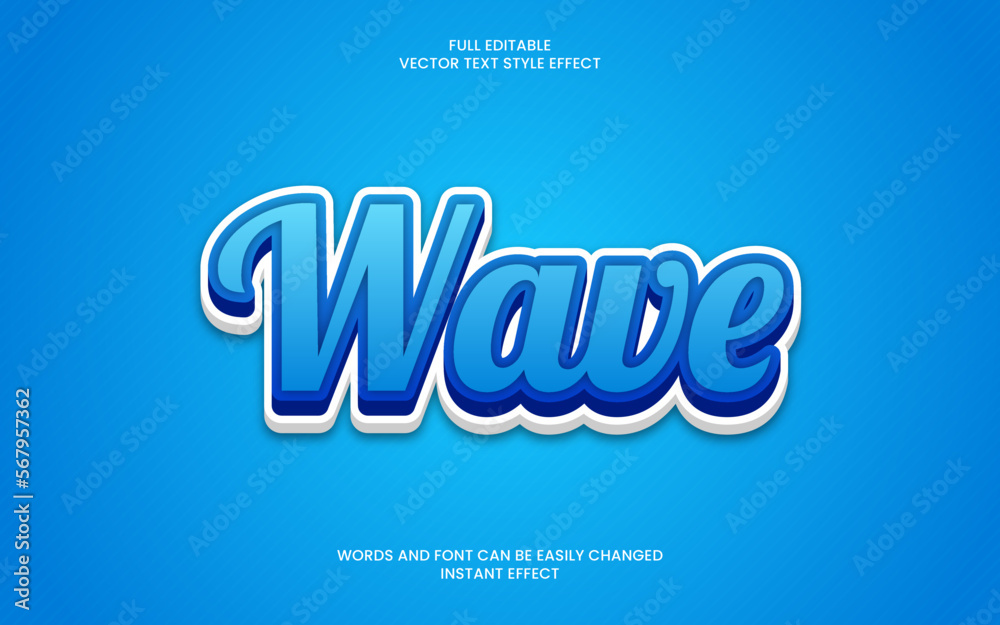 wave text effect 