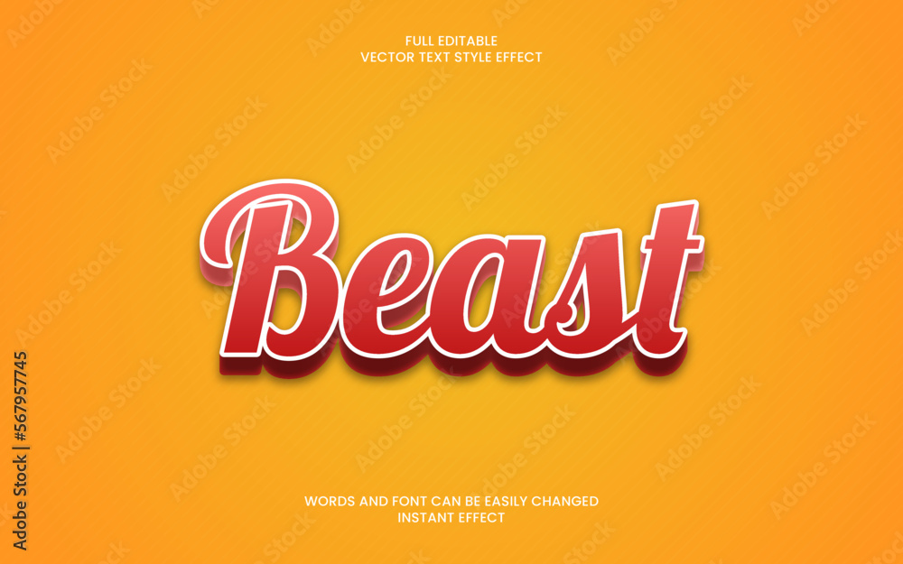 Beast Text Effect